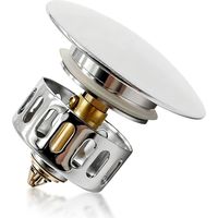 Pop up Bath Plug, Bathroom Sink Plug Replacement, Pop Up Sink Plug Replacement & Drain Stopper for 43mm Drain Hole, Bathtub Pop Up Drain Stopper,Wash Basin Plug Filter for Bathroom Kitchen Shower