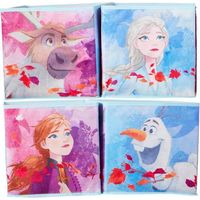 Lot de 4 cubes de rangement pliables la reine des neiges 2 Disney 28 cm