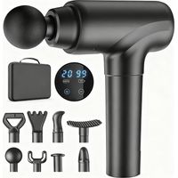 Massage Gun - Percussion Massager - 20 Speeds - 1200-3200 Impacts Min - 8 Attachments - Portable - For Deep Tissue Muscle Relief - 1 Piece