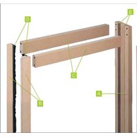 MDF-Türrahmensatz bis 120 mm FIBROTUBI - 61421202
