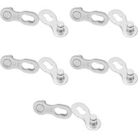 5 paires de maillons de chaîne de vélo en acier inoxydable à dégagement rapide, résistants à la corrosion et faciles à installer. Maillons pour chaîne de vélo 9 vitesses.