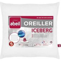 ABEIL Lot de 2 Oreillers moelleux ICEBERG 60x60cm
