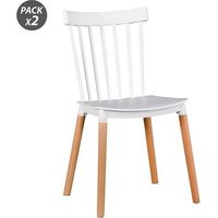 Muvip Pack 2 Stühle design d800 - Farbe white