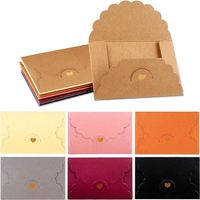 mini Envelopes 49 Pieces Mini Kraft Paper Envelopes Colorful Retro Cute Envelopes Mini Envelopes For Gift Cards Invitation Card Envelopes For Wedd