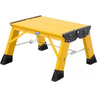 Krause Aluminium-Klapptritt MONTO Treppy Plusline gelb 2,20 m Tritthocker
