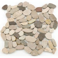 Mosaïque antidérapante pierre naturelle Pebble - 30x30x0.8cm - Nature