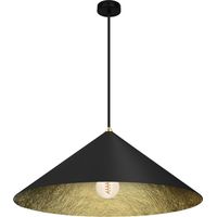 Lampada a sospensione Fuji 1 E27 nera Milagro MLP0645