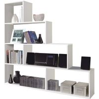 Kit libreria klum cm.145x29x145h bianco - Salone