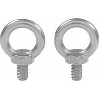 M4X10 304 En Acier Inoxydable Filetage Male Anneau De Levage à Oeil Boulon à Oeil Boulon à Oeil Vis Machines épaule 10 PCS