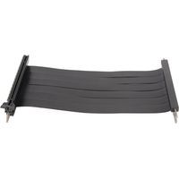 Câble riser PCIe
3.0 x16 haute vitesse, flexible, double connecteur inversé, noir, 50 cm / 19,7 pouces