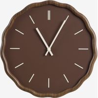 SKLUM Wanduhr aus MDF Ø35 cm Tovarx Braun Choco