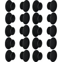 20x tappo chiusura plastica mobili inserto cappuccio copriforo fori (Ø12mm / nero RAL 9005)