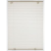 Gardinia Tenda Plissettata Solo con Ventose, Tenda Pieghevole Opaca, Parti per Il Montaggio Incluse, 2 Binari in Alluminio, Crema, 60 x 130 cm (LxH)