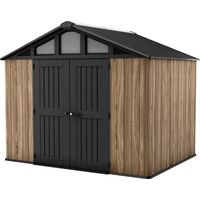 Keter Summit 10x8 Gartenhaus, 305×243×251 cm, Eichenholzoptik, Kunststoff