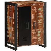 Buffet multicolore 55x35x70 bois massif récupération