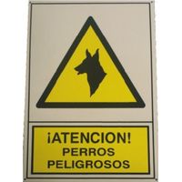 Inprovet Plattenversiegelung Gefahr Hunde 34,5 x 24,5 cm, PVC