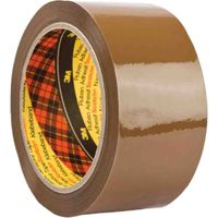 3M – Ruban adhésif marron BOPP 50mm x 66m – Pour emballage et fixation – Résistant à l'humidité – Usage professionnel