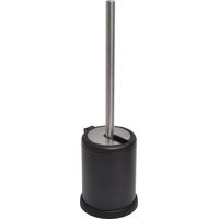 Escobilla de metal con tapa abatible - negro mate - Tendance