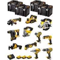 DeWALT Kit DWK1102T (DCD796+DCH273+DCG405+DCF887+DCF899H+DCS331+DCS391+ DCS355+DCP580+DCS369+DCL050+ 3x5,0Ah +DCB115+4xTSTAK VI)