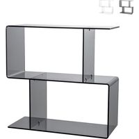 Table d'appoint mobile en plexiglas transparent pour salon Viceversa - Transparent Fumé