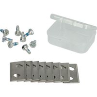 vhbw 8x Lames compatible avec Cub Cadet XR5 4000 3000, 2000, 1000 tondeuse - Lames de rechange, argenté, acier chrome-carbone