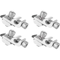 Lot de 4 clips de mise à la terre pour panneau solaire, panneau solaire, support de montage standard, supports de montage pour panneau solaire, œillets de mise à la terre, support photovoltaïque pour