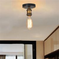 Portalámpara E27, Lámpara de Techo Accesorios DIY, Vintage Edison Luz de Techo para Dormitorio Cocina Comedor Loft Cafe (Bronce) 2PCS