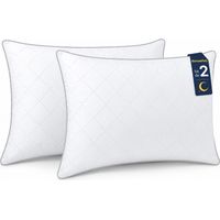 Lot de 2 Oreillers 50x70 cm Konsoefuly, Confort Premium, Fibres de Polyester Creuses 7D, Moelleux, Hypoallergénique, Lavable en Machine