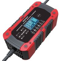 10Amp Car Battery Charger, 12V Car Battery Charger, 7-Stage Charging Automotive Smart LCD Screen Maintainer/Pulse Repair Battery Charger Pack for Car, Motorcycle, Lead Acid/Lithium Batteries & AGM.