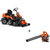 Husqvarna – Rider tondeuse AWD 586cc 12kW – Traction intégrale pour terrains difficiles – Direction articulée – Compatible plateaux 94-103 cm