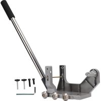 Support de nettoyage de joints en alliage d'aluminium argenté, réglable pour machine à joints de carrelage, outil de décoration