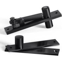 360 Degree Rotating Stainless Steel Hinge for Secret Wooden Door Hinges Heavy Duty Invisible Hidden Door Hinge Black-Crezuo