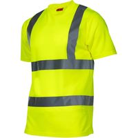 LAHTI PRO L4020802 - Reflektierendes Arbeitshemd (Größe M/50), Farbe gelb und orange
