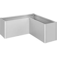 Fioriera Belvedere MIDI Gr. L150 argento metallizzato