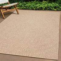 Vidaxl – Tapis shaggy aspect jute 240x340 cm – Résistant aux chocs – Pour intérieur et extérieur – Facile à nettoyer