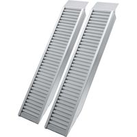 Wiltec Lot de 2x Rampe de chargement 1610 x 305 mm – capacité de charge max. 4050 kg – profil à barres – en Aluminium – Rampe d'accès utilitaire moto ATV quad remorque