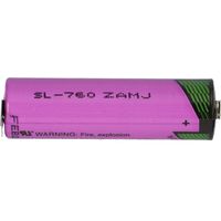 Tadiran Lithium 3,6V Batterie SL760/PT AA- Zelle, Print 1/2 +/--