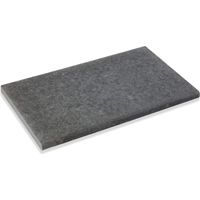 Dessus de marche Granit Noir 60x35x3 cm Bord 1/2 Rond (à l'unité) - RO'MA NATURE