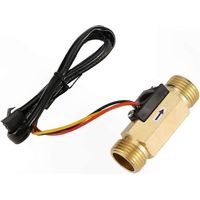Capteur de débit d'eau, interrupteur de commande, débitmètre 1/2PT 1,5-30 L/min