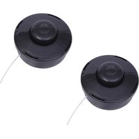 Set mit 2 universellen Nylon-Freischneiderköpfen, Ersatzspulen für Trimmer und Freischneider, M10 x 1,25 Schneidkopf für Benzin- und Benzin-Freischneider