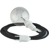 Lámpara suspensión creative-cables rn03 105W lino gris