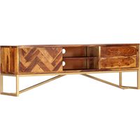 Meuble TV Banc TV Armoire TV 140x30x45 cm Bois de Sesham massif