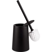 Escobilla de inodoro, Escobilla de inodoro con soporte, Escobilla de inodoro negra Diseño de escobilla de inodoro de plástico para inodoro de baño