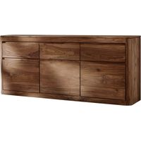 Sideboard Sheesham 185x40x80 rot-braun gebeizt TORONTO 101