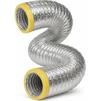 Isolierter Abluftschlauch 125 mm 1 Meter Lüftungsschlauch Klimaanlage Belüftung