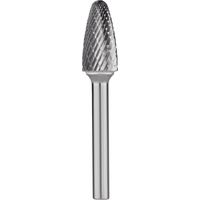 RHODIUS HF F ALPHA, 1 Stück, 12,7 x 25,0 x 6,0 x 70 mm, Alpha Hartmetall-Frässtift Form F