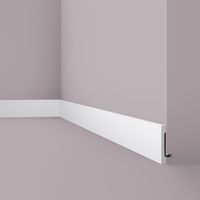 Sockelleiste NMC FD2S WALLSTYL Noel Marquet Zierleiste Wandleiste Türumrandung Modernes Design weiß 2 m