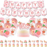 Décorations pour une fête d'anniversaire sur le thème de la pêche, articles de fête pour filles et garçons, baby shower, anniversaire