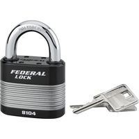 THIRARD - Cadenas à clé Fédéral Lock Protector, extérieur, acier, double verrouillage, 63mm, 2 clés - THIRARD