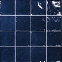Carrelage Zellige bleu foncé 15x15 cm – Effet moderne et élégant – Pour pièces intimes – Ambiance mystérieuse – El Barco